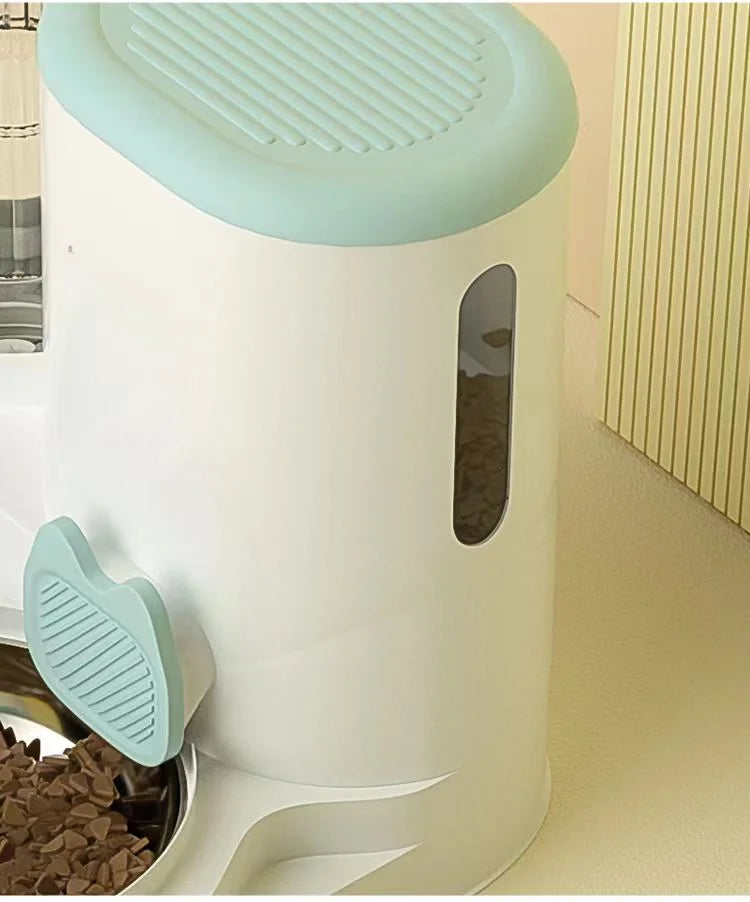 Cat Bowl Automatic Feeder - Integrated Water Dispenser