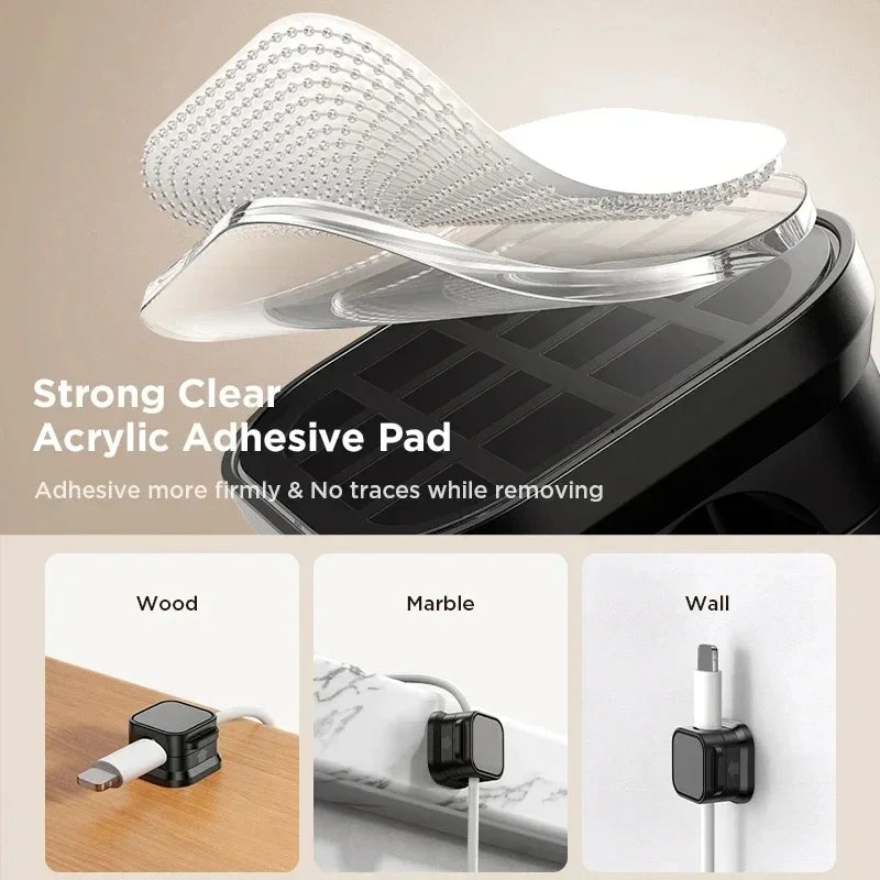 Magnetic Cable Clip & Cord Organiser - Workspace Management Solution