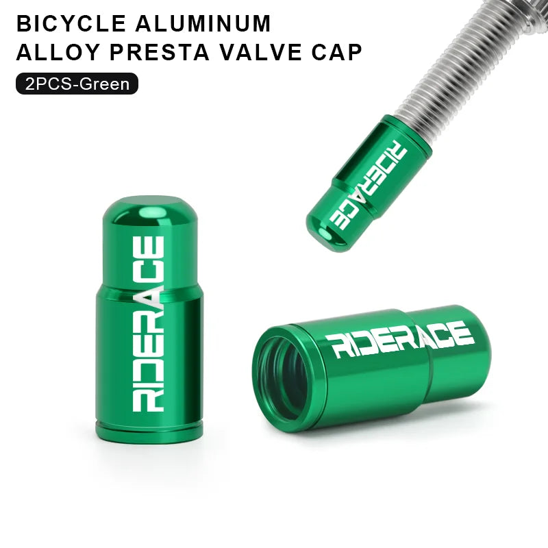 Bicycle Tire Valve Cap - Aluminum Alloy CNC Presta Valve