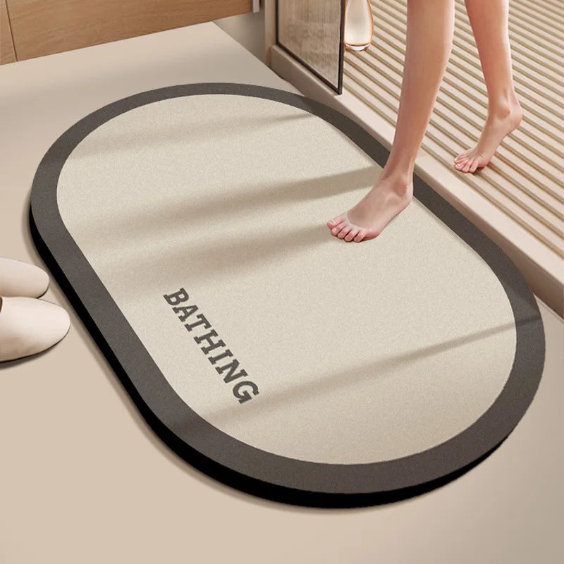 Diatomaceous Earth Bath Mat 40x60cm - Quick Dry Non-Slip Floor Mat