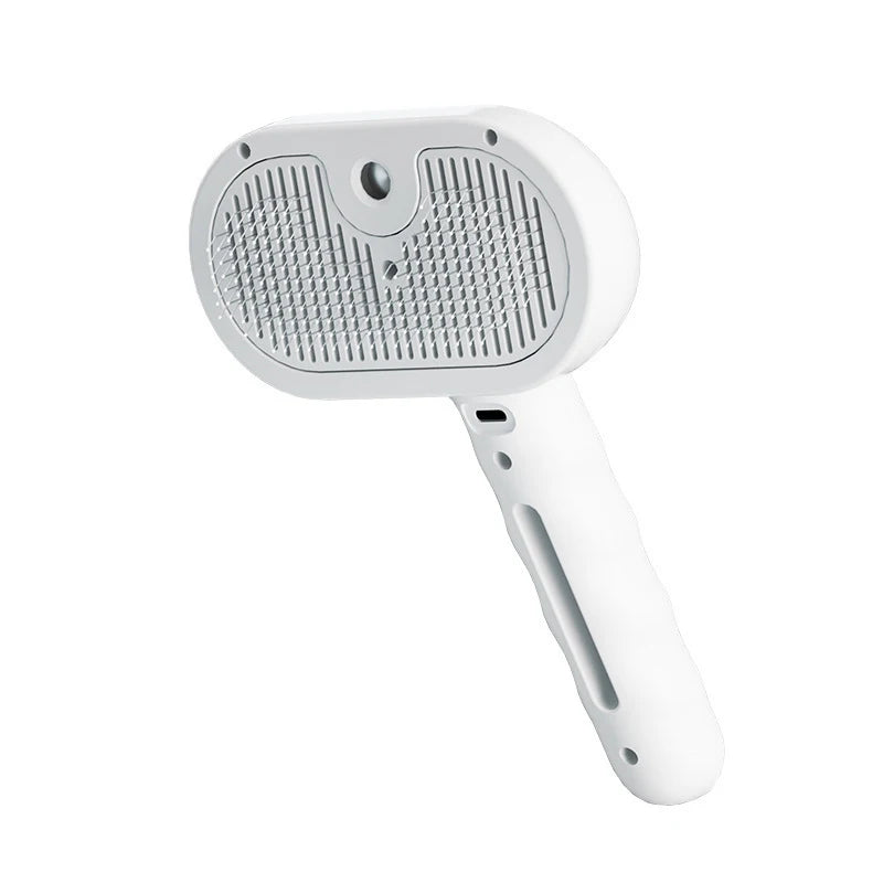 Brosse de massage à vapeur pour animaux de compagnie - Tête ronde sûre avec épilation par pulvérisation