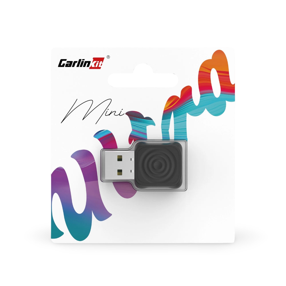 USB drive with colorful design and 'Garlin' branding on a white background