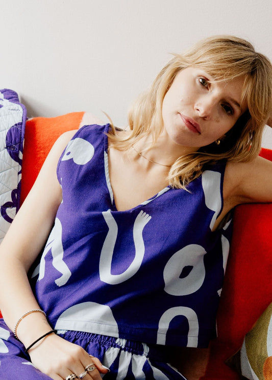 Organic Cotton & Linen Two-Way Tank