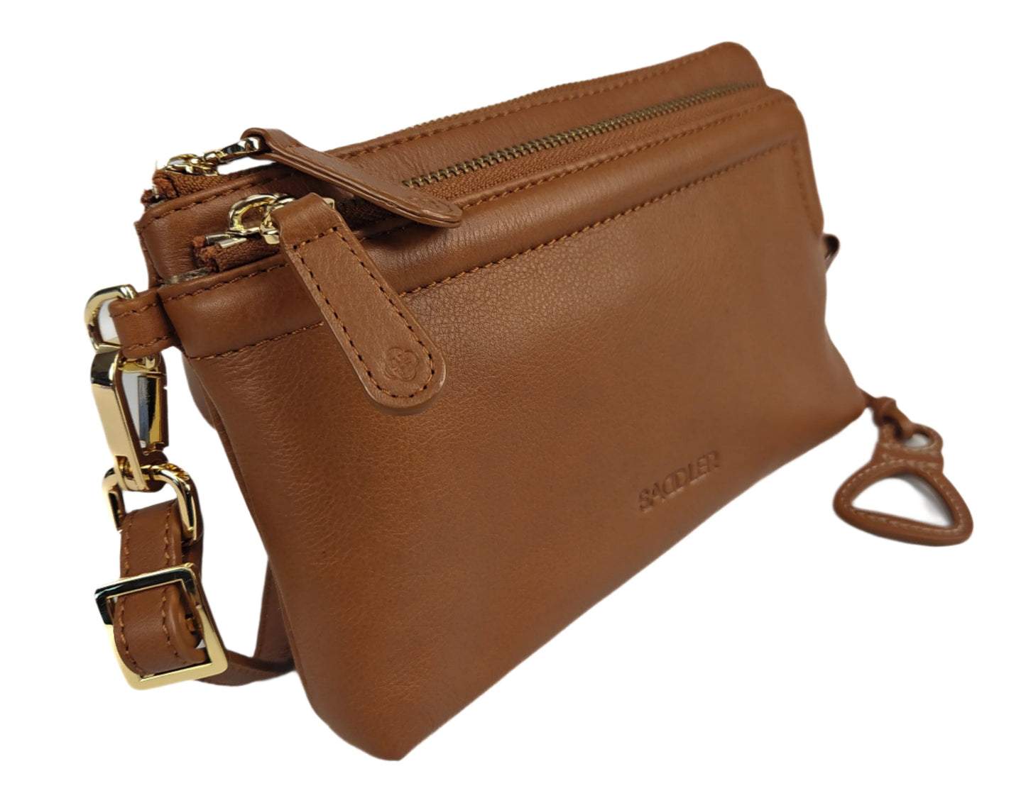 Heather Leather Clutch & Crossbody Bag
