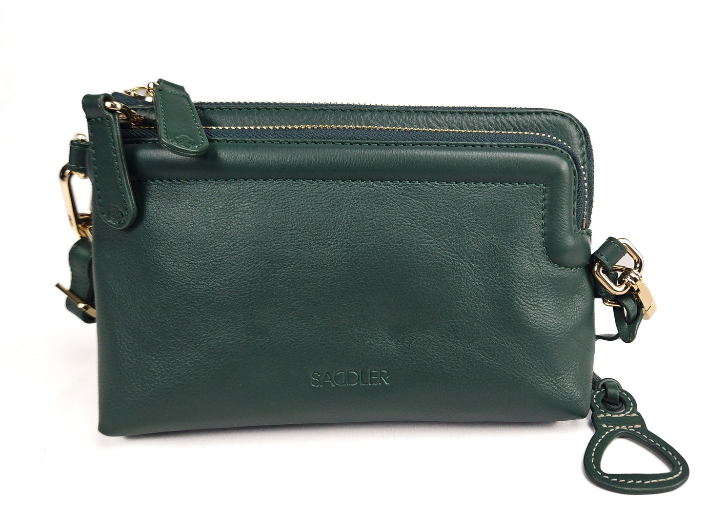 Heather Leather Clutch & Crossbody Bag