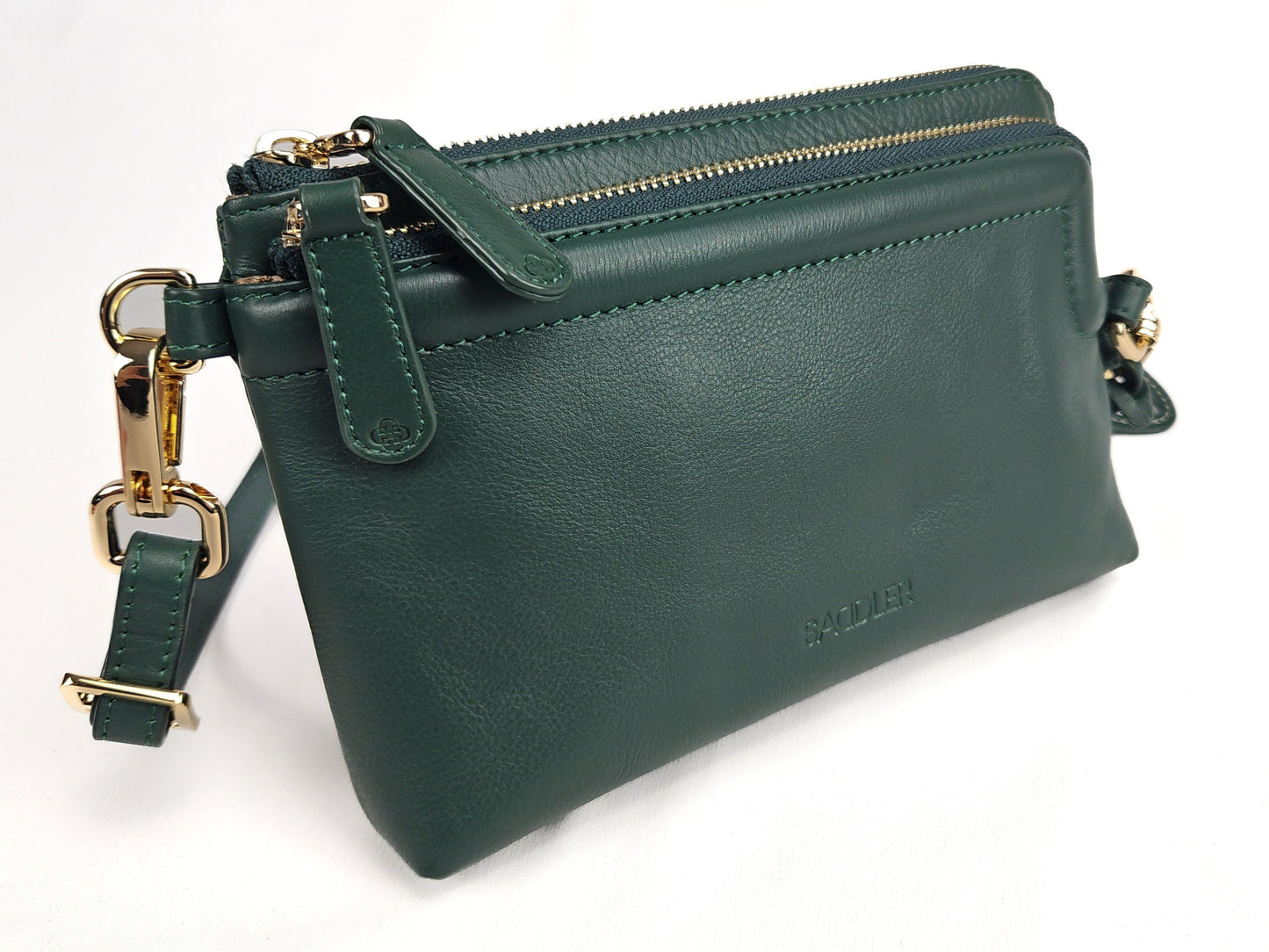 Heather Leather Clutch & Crossbody Bag