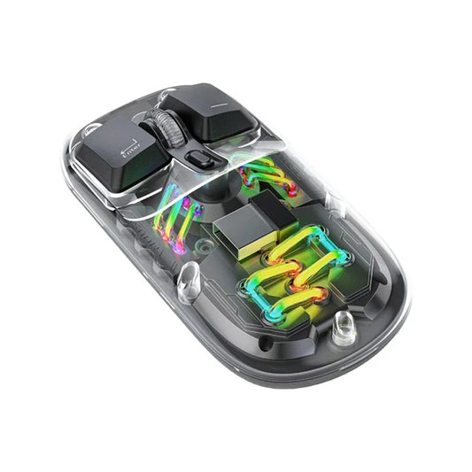 Wireless Mouse Bluetooth & USB – Transparent Design VD-MS010