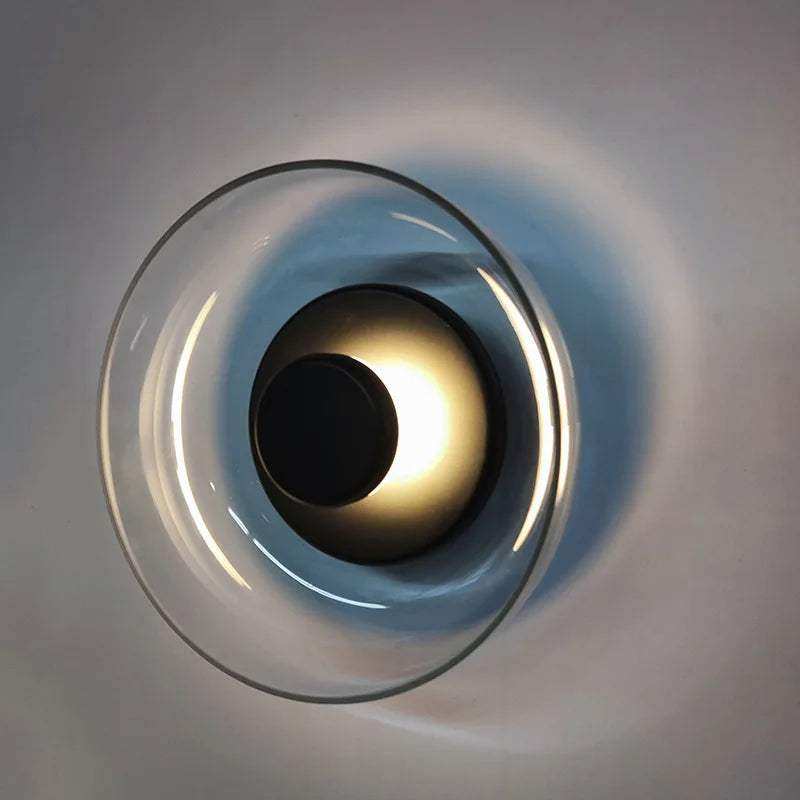 Aurora Wall Lamp - Glass and Metal LED Wall Light