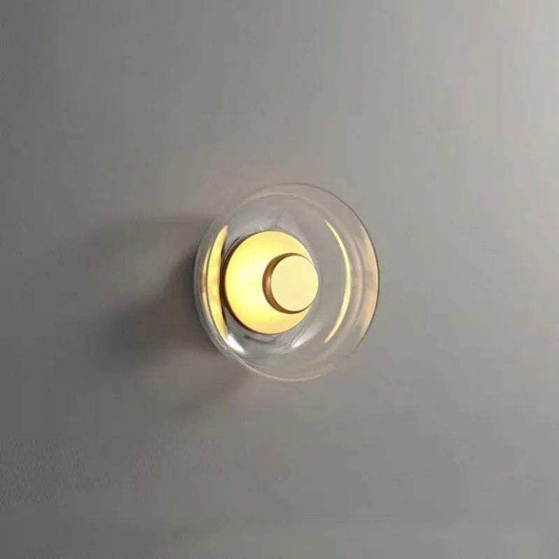Aurora Wall Lamp - Glass and Metal LED Wall Light
