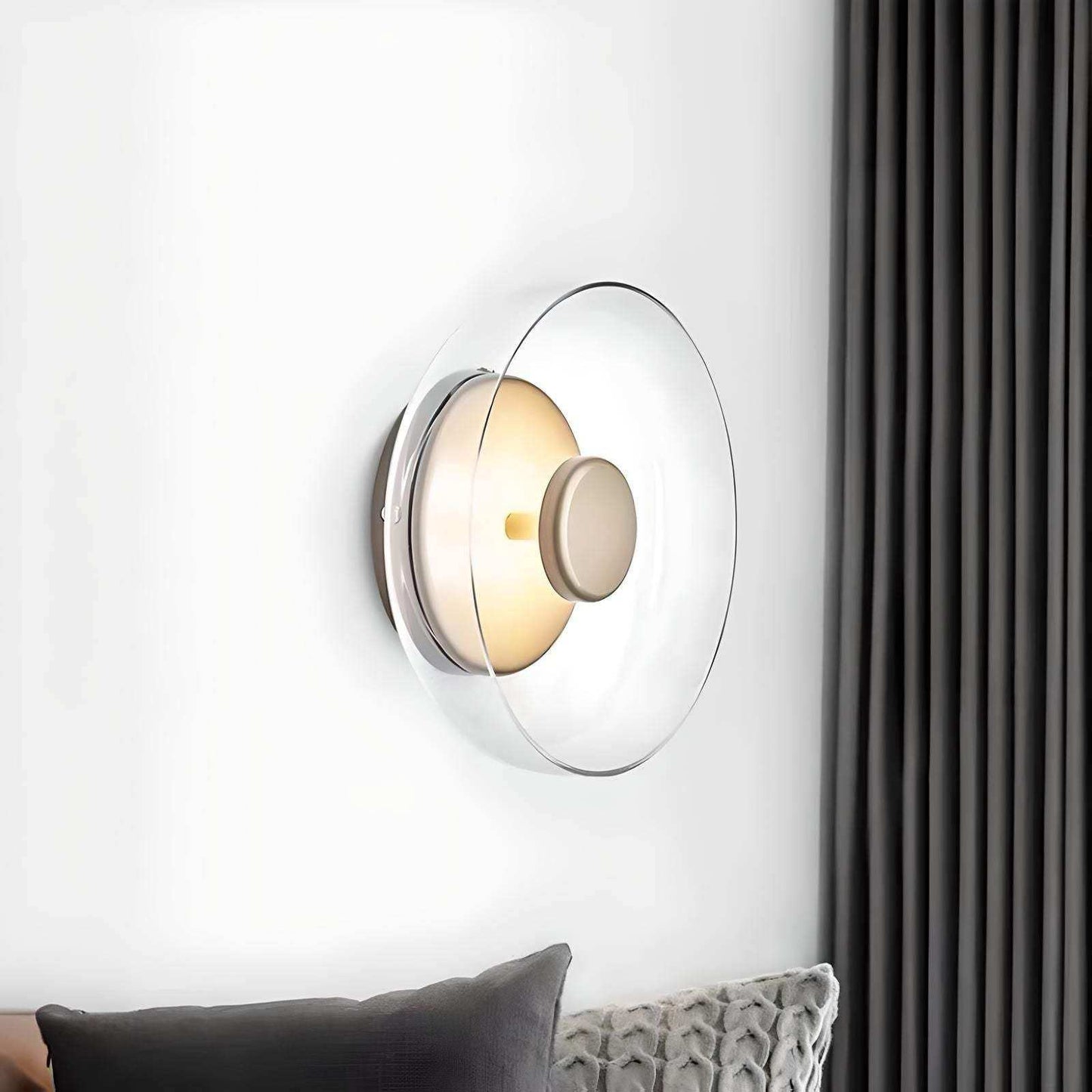 Aurora Wall Lamp - Glass and Metal LED Wall Light