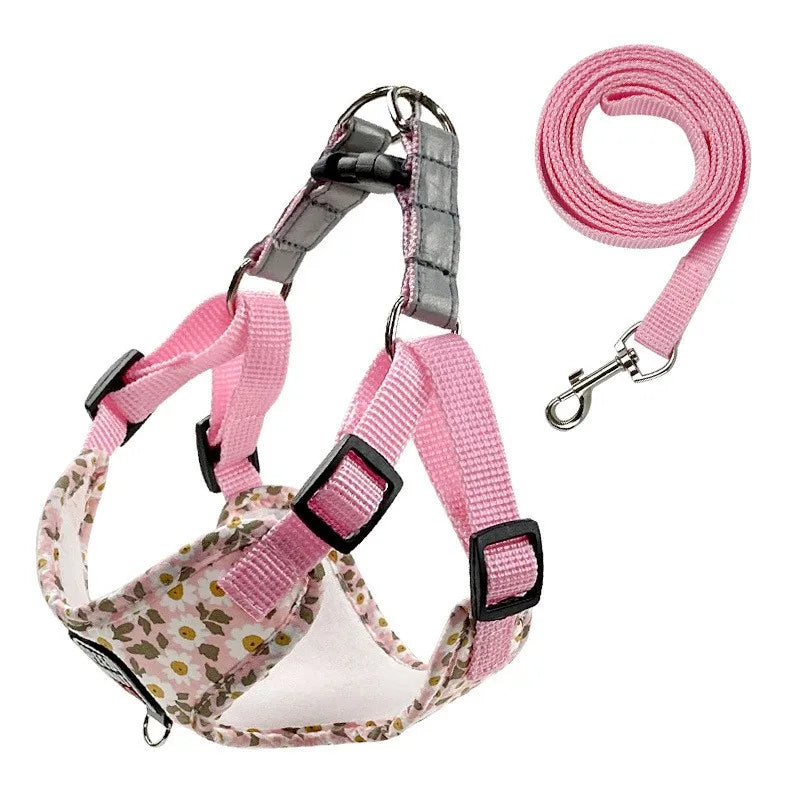 No-Pull Step-In Dog Harness & Lead - Soft Breathable Design