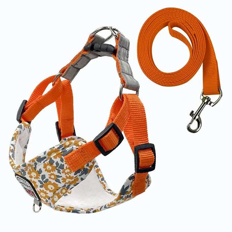 No-Pull Step-In Dog Harness & Lead - Soft Breathable Design