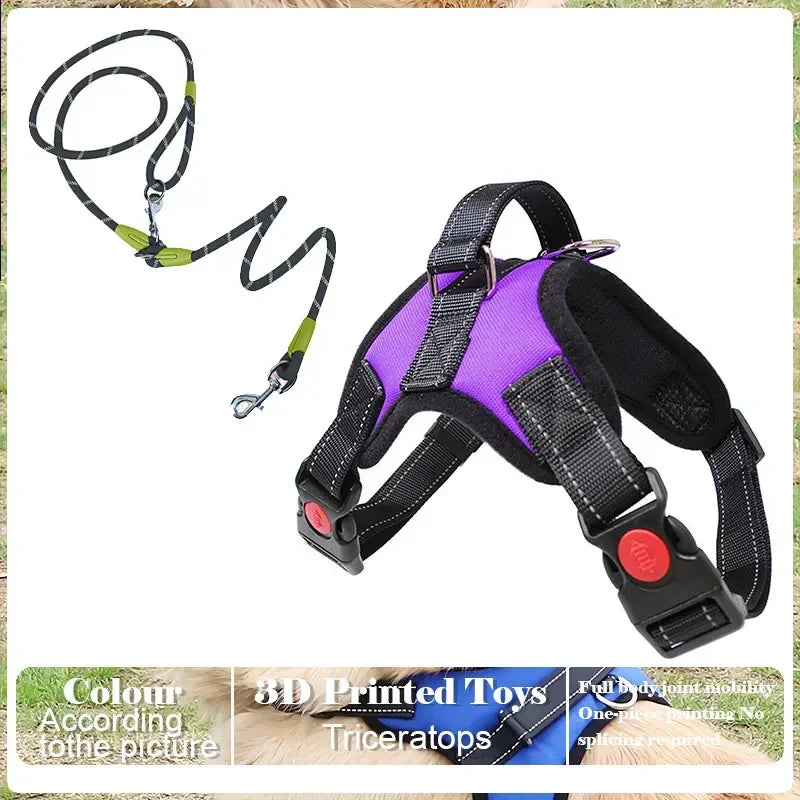 No-Pull Dog Harness with Control Handle - Reflective