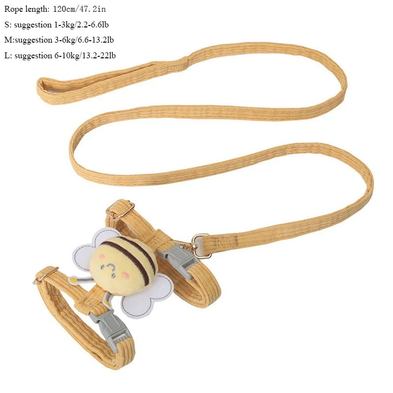 Small Dog Harness & Leash Set - Polyester Vest