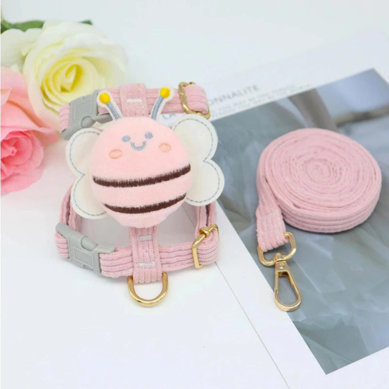 Small Dog Harness & Leash Set - Polyester Vest