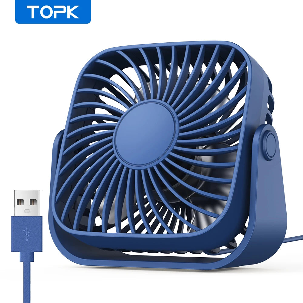TOPK 4-Inch USB Mini Portable Fan