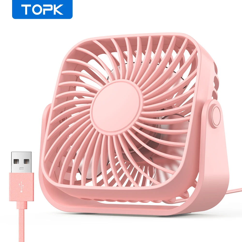 TOPK 4-Inch USB Mini Portable Fan