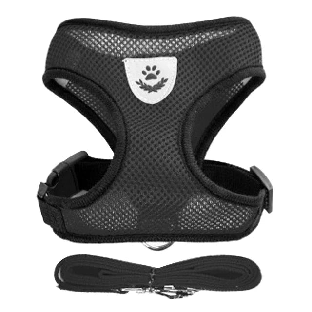 Reflective Mesh Harness & Leash - Cat & Small Dog Vest