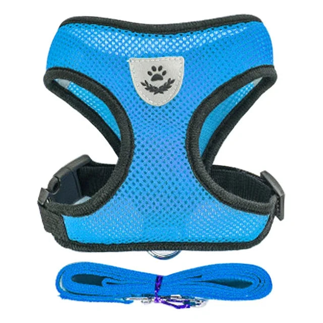 Reflective Mesh Harness & Leash - Cat & Small Dog Vest