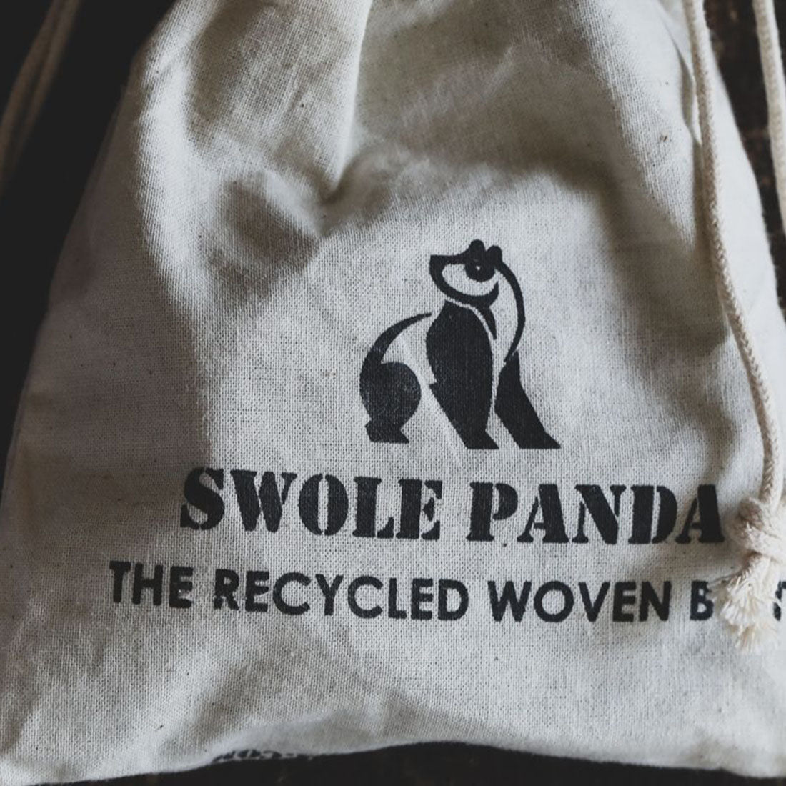 Swole Panda Woven Belt in Navy