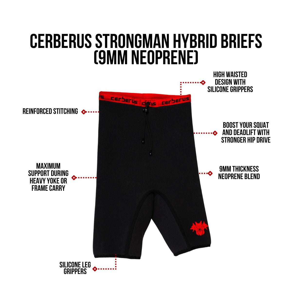Strongman Hybrid Briefs – 9mm Neoprene
