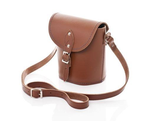 Handmade Leather Barrel Bag – Chestnut