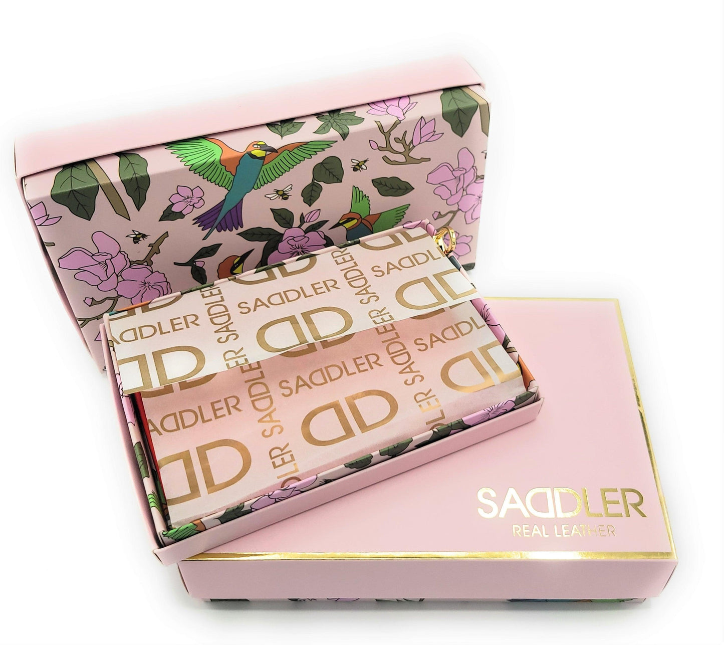Saddler Piper Leather Top Zip Card Holder