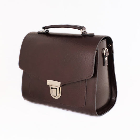 Executive Handmade Leather Sugarcube Grande - Marsala Red - Bascora