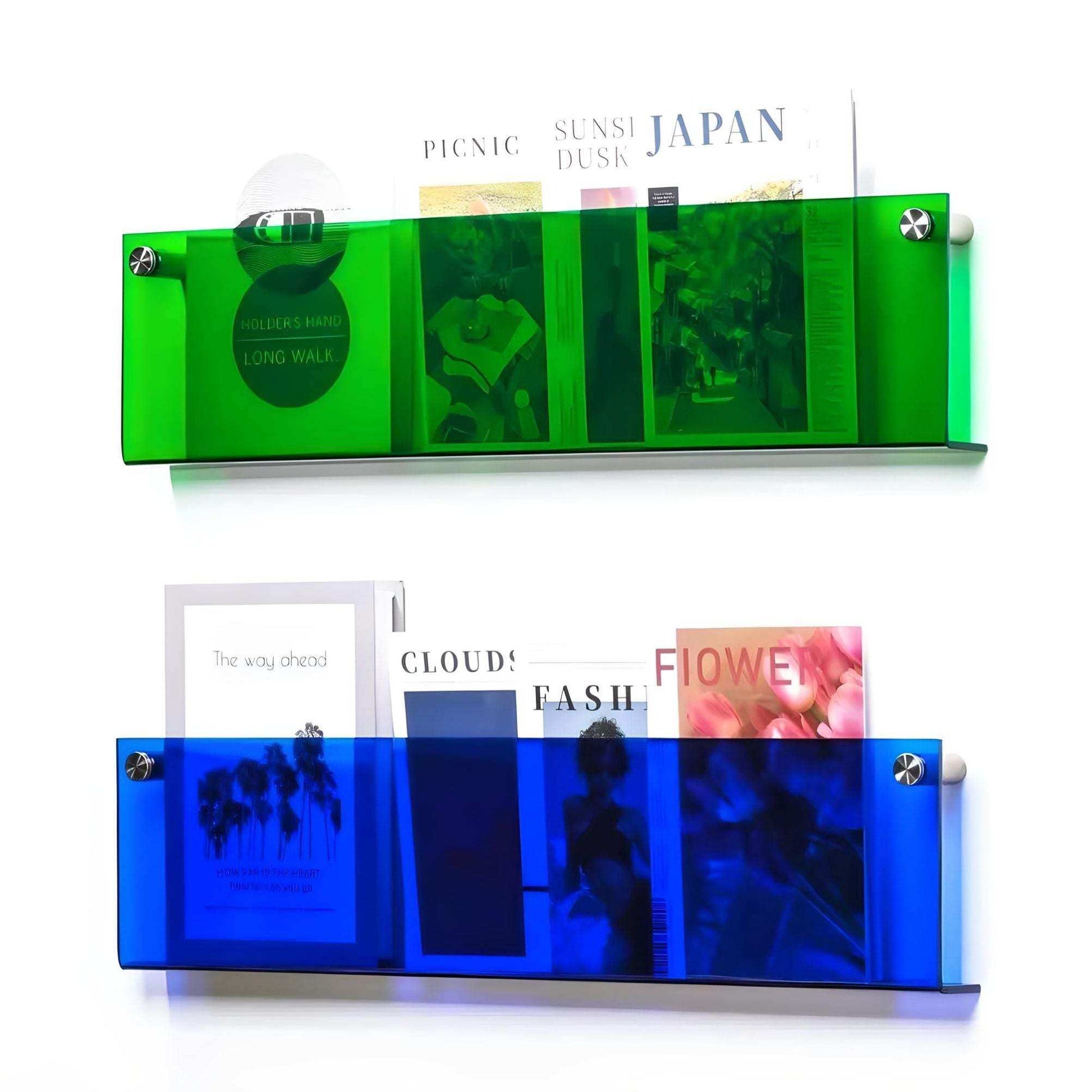Floating Acrylic Magazine Holder - Bascora