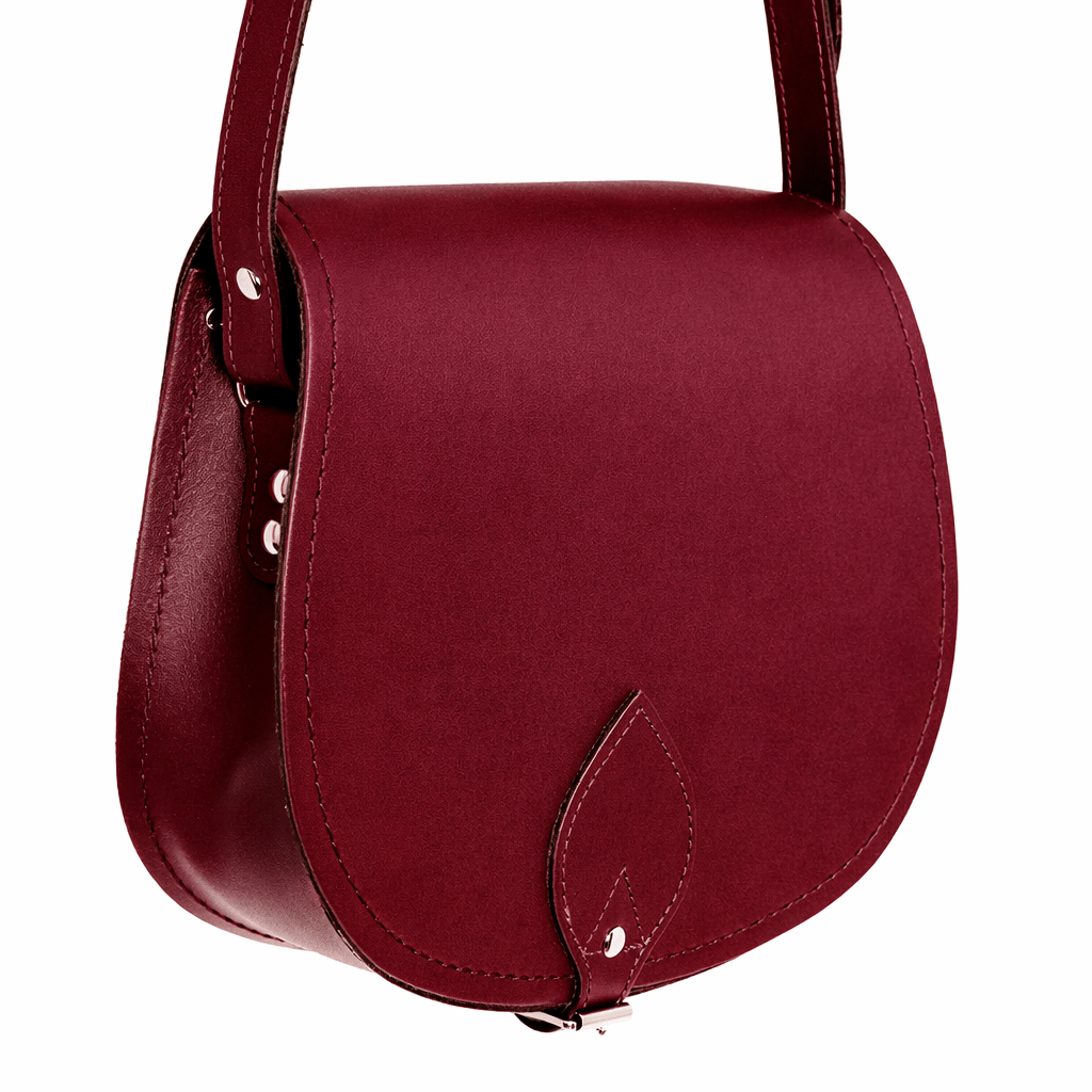 Handmade Leather Saddle Bag - Oxblood - Bascora