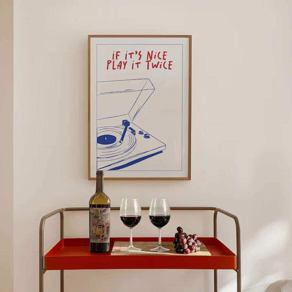If It's Nice Play It Twice Print - Bascora