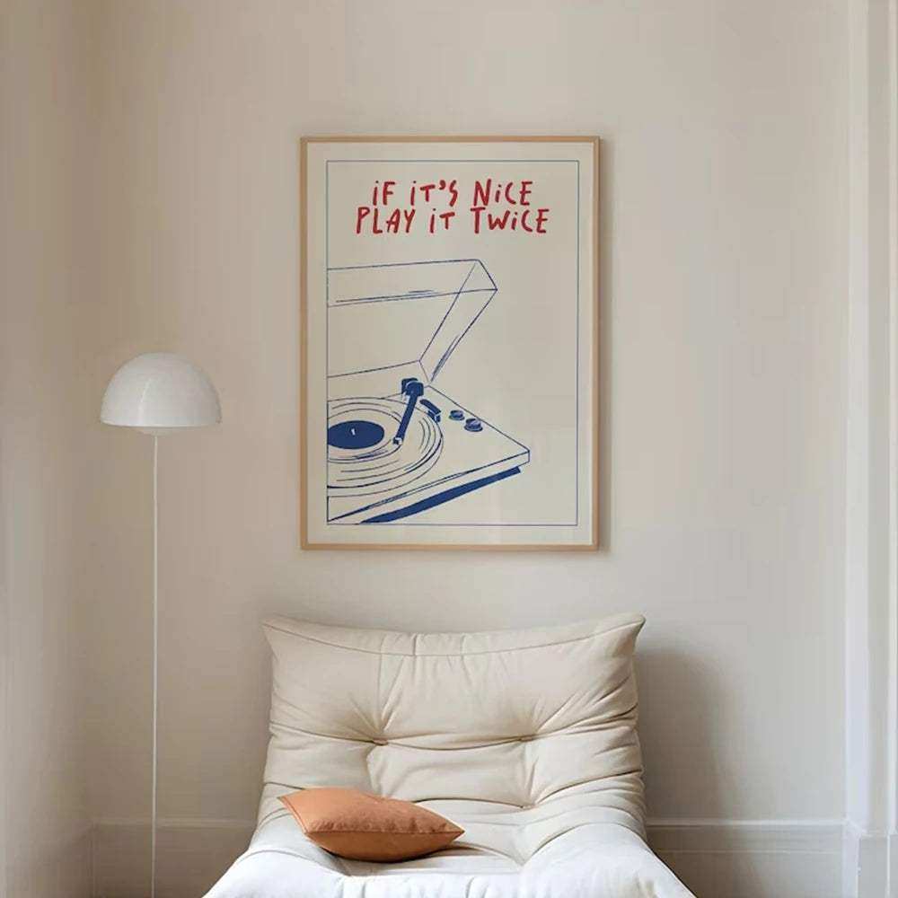 If It's Nice Play It Twice Print - Bascora