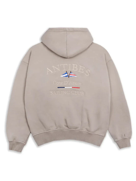 Antibes Heavyweight Hoodie Beige - Bascora