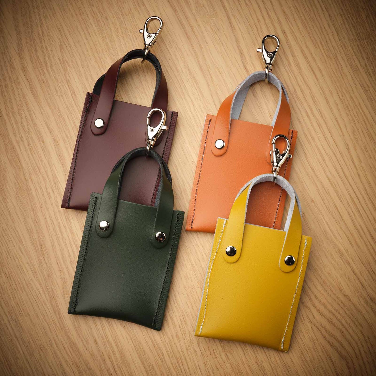 Leather Mini Tote Bag Charms