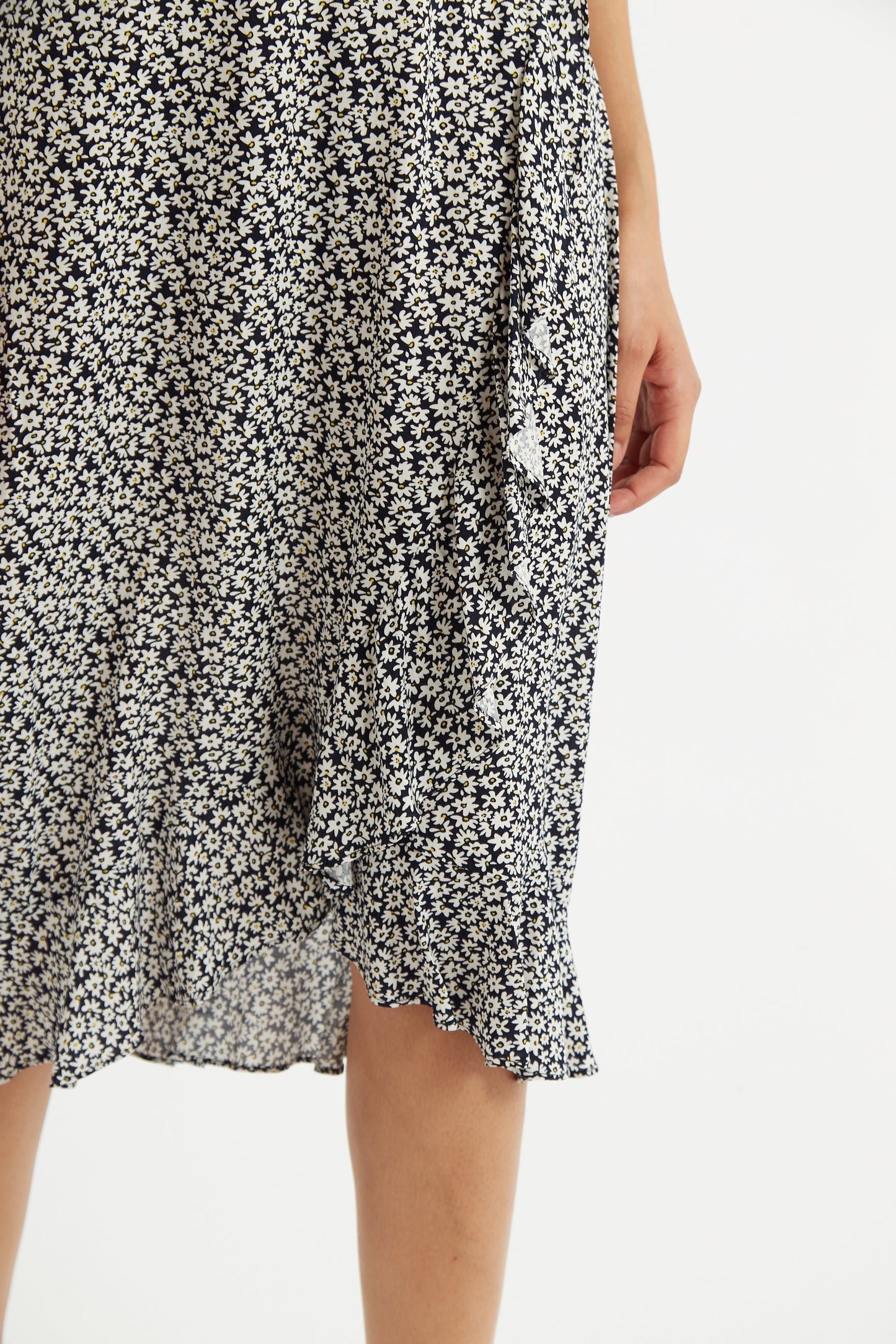 Mara Dazzler Print Frill Midi Skirt - Bascora