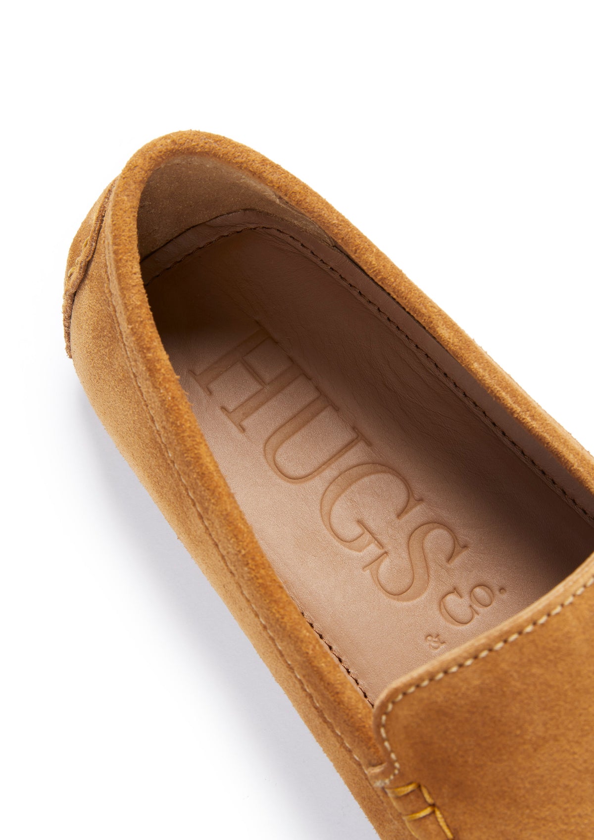 Hugs & Co. Men's Tobacco Suede Driving Loafers