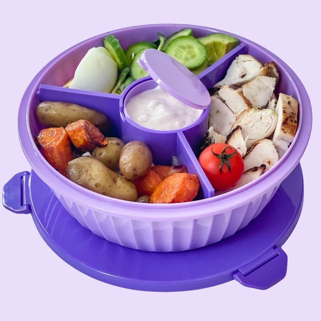 Yumbox Poke Bowl with 3 Compartment Divider - Various Colours