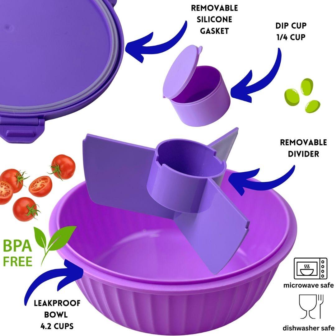 Yumbox Poke Bowl with 3 Compartment Divider - Various Colours