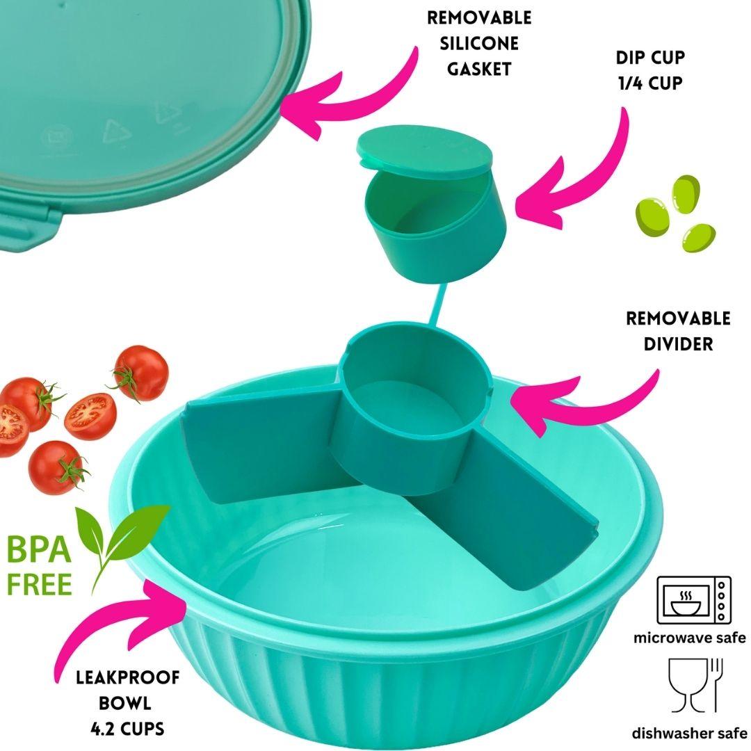Yumbox Poke Bowl with 3 Compartment Divider - Various Colours