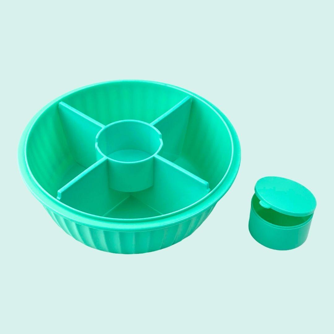 Yumbox Poke Bowl - Leakproof Salad Bowl with 4 Compartment Divider