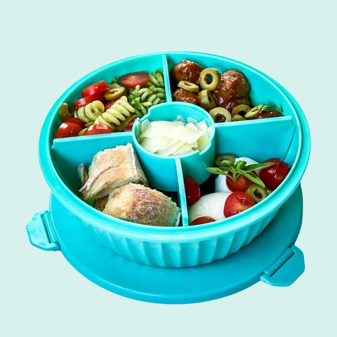 Yumbox Poke Bowl - Leakproof Salad Bowl with 4 Compartment Divider