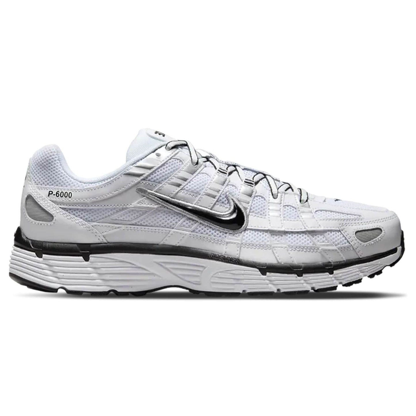 Nike P-6000 'White Metallic Silver Black' - Bascora