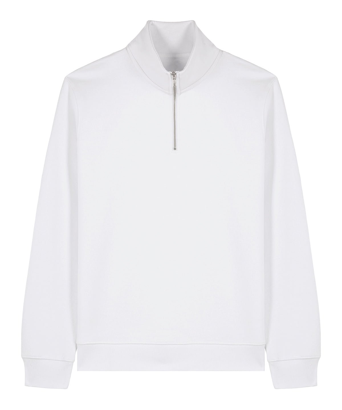 Organic Zip Neck Sweatshirt — Unisex - Bascora