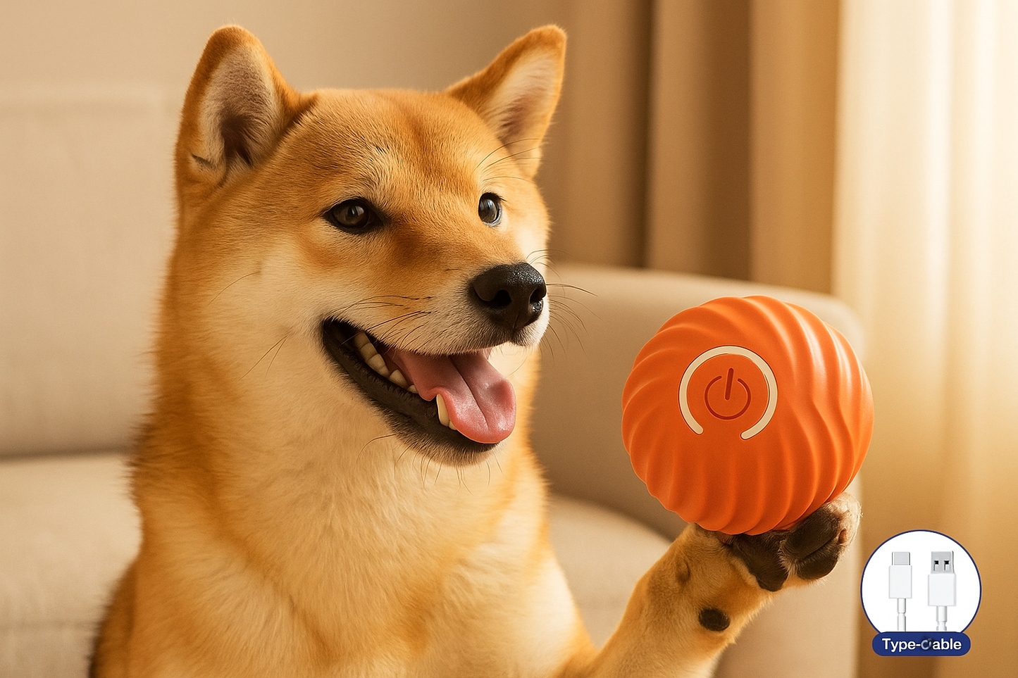 Pet Jump Ball - Orange Durability Features