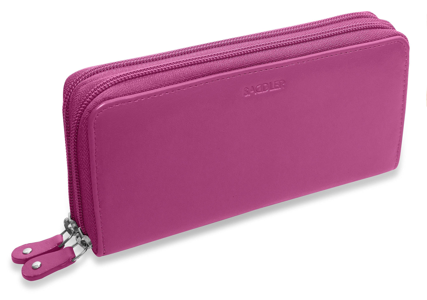 Gabriella RFID Leather Double Zip Around Purse