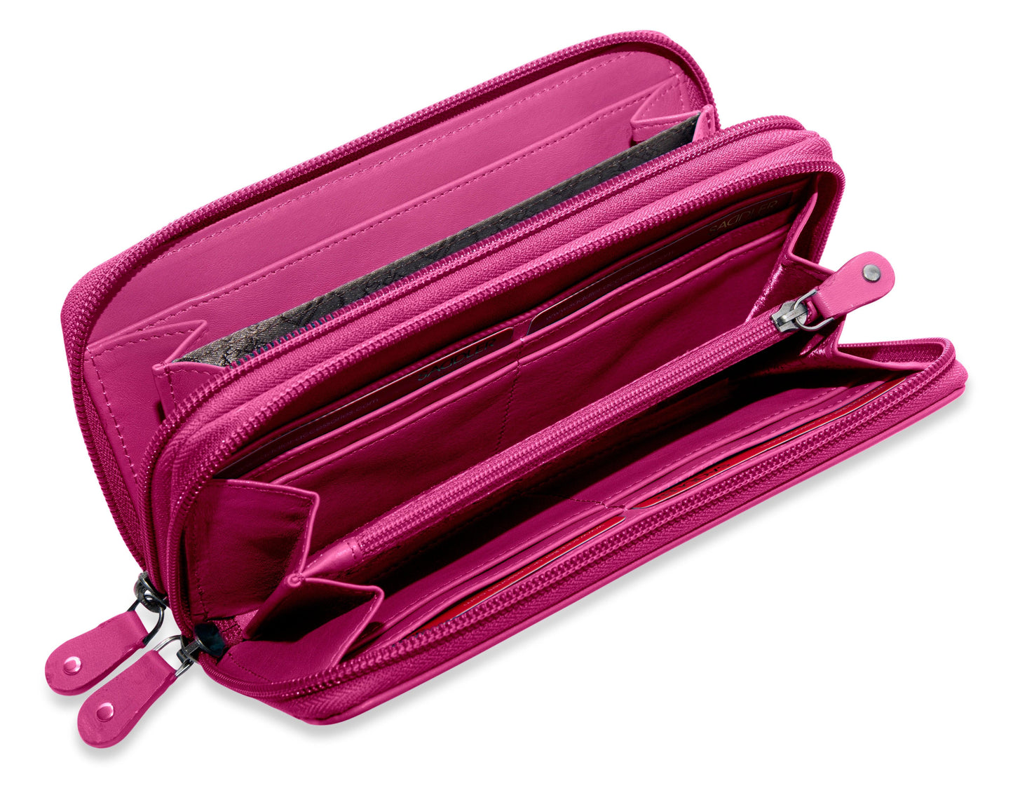 Gabriella RFID Leather Double Zip Around Purse