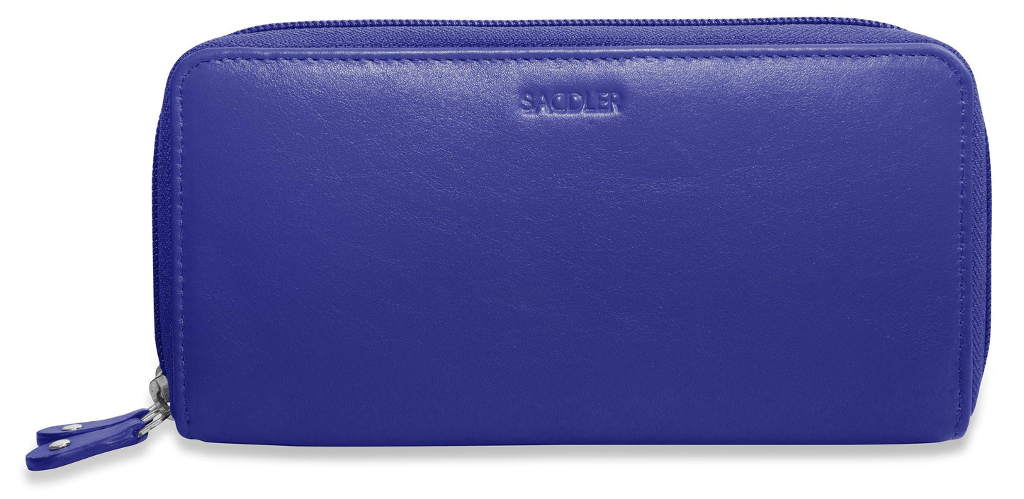 Gabriella RFID Leather Double Zip Around Purse