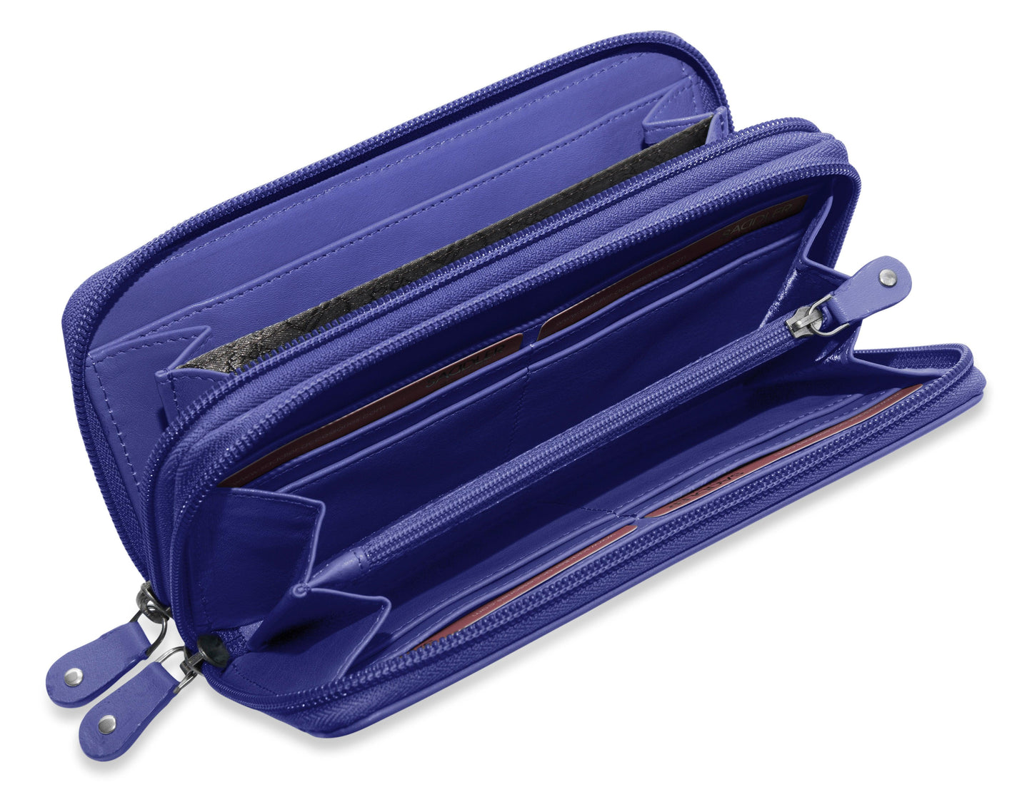 Gabriella RFID Leather Double Zip Around Purse