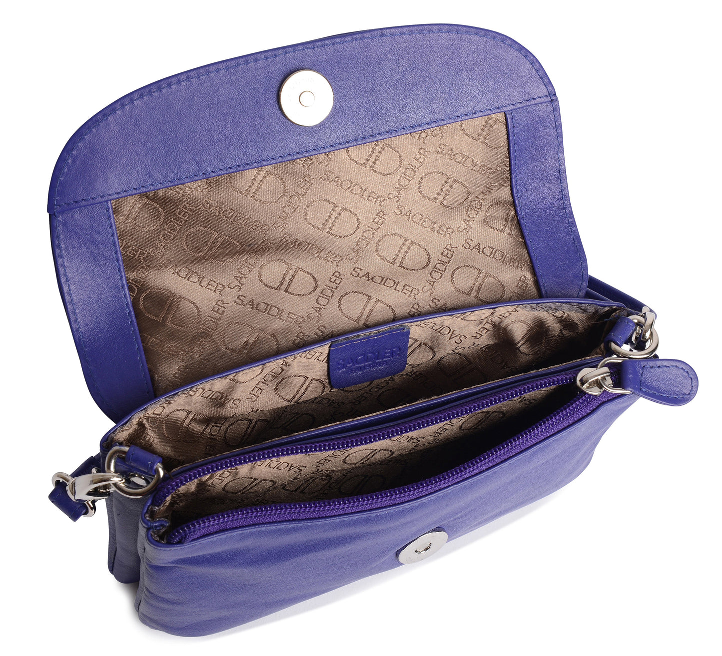 Audrey Leather Crossbody Bag & Clutch
