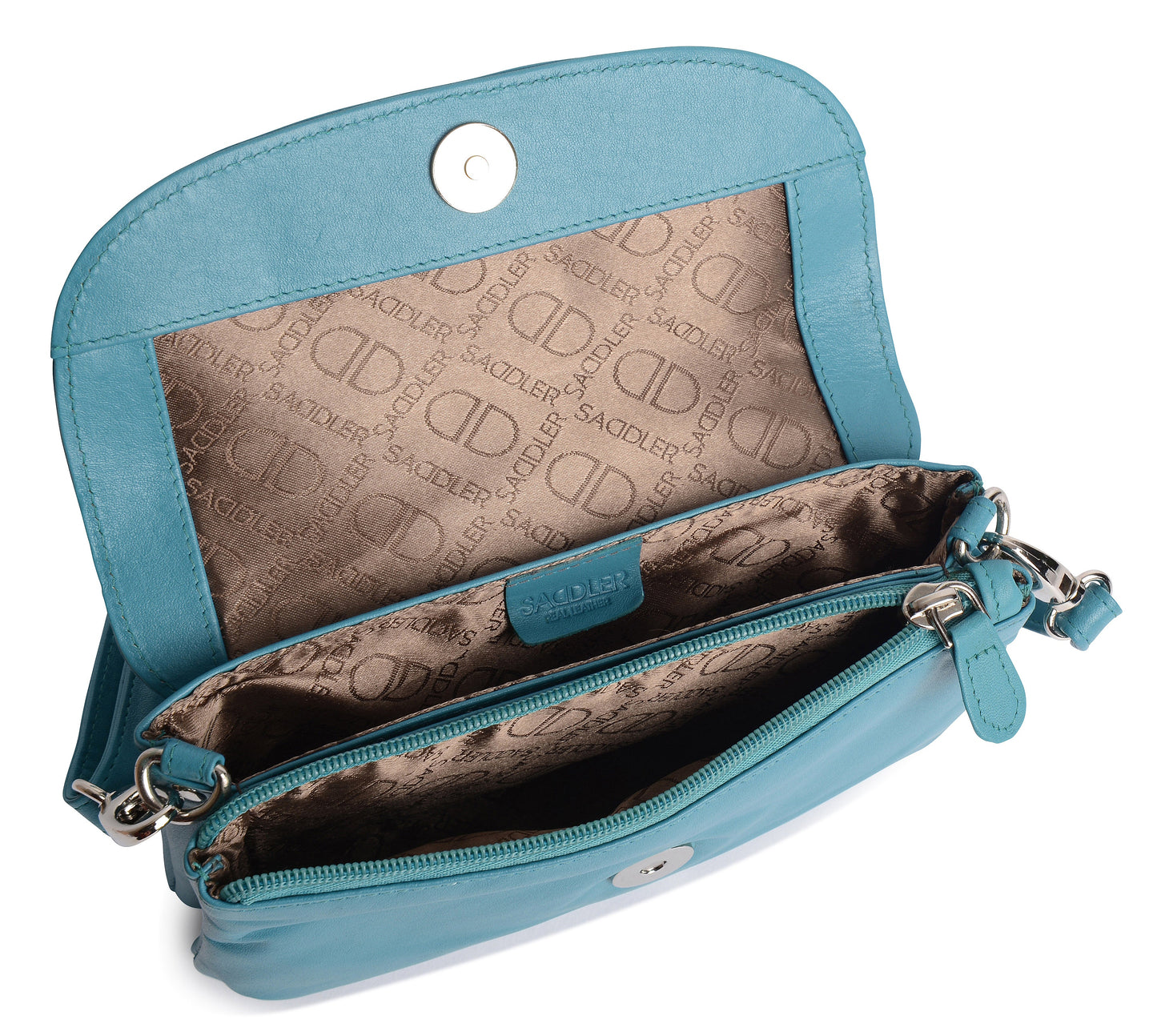 Audrey Leather Crossbody Bag & Clutch